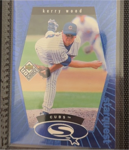 1999 Upper Deck UD Choice #SQ25 Kerry Wood StarQuest Blue — front