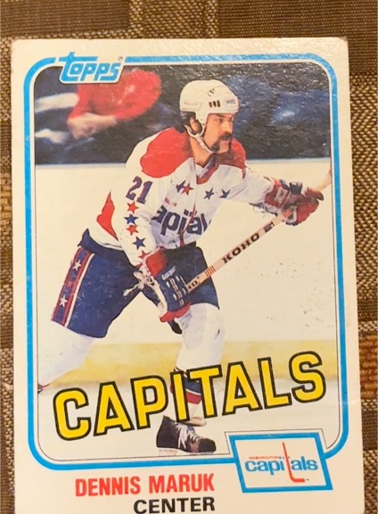 1981-82 Topps #E120 Dennis Maruk Washington Capitals — front