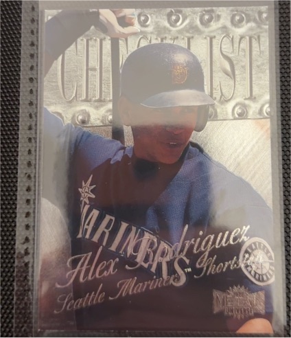 1999 Fleer Metal Universe Checklist #300 Alex Rodriguez — front