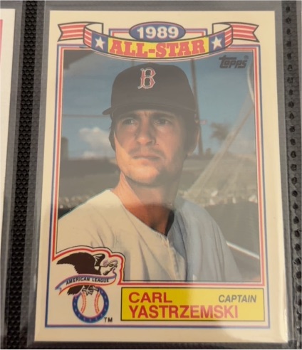 1990 Topps 1989 All-Star Game Commemorative #22 Carl Yastrzemski — front