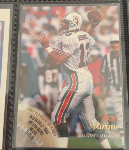 1996 Fleer #73 Dan Marino — front