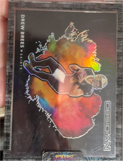 2024 Panini Obsidian Drew Brees — front
