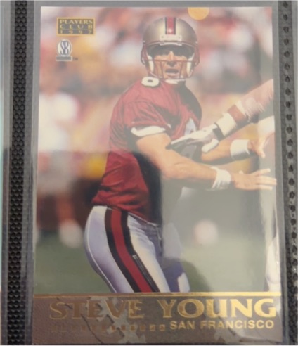 1997 Score Board Players Club #34 Steve Young — front