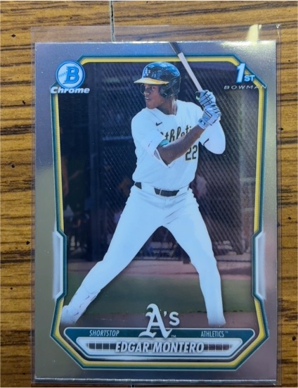 2026 Bowman Chrome #BCP-139 Edgar Montero — front