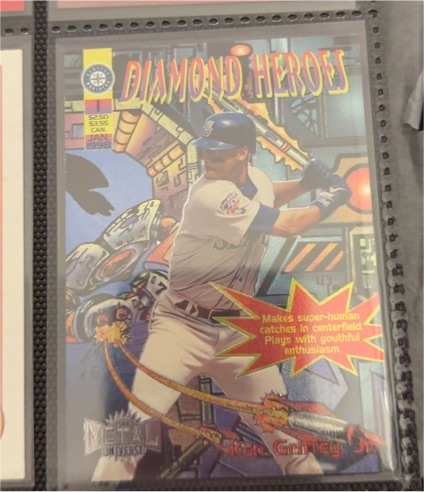 1998 Metal Universe Diamond Heroes #1DH Ken Griffey Jr — front