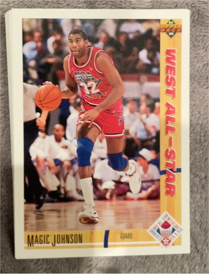 1991 Upper Deck #57 Magic Johnson West All-Star — front