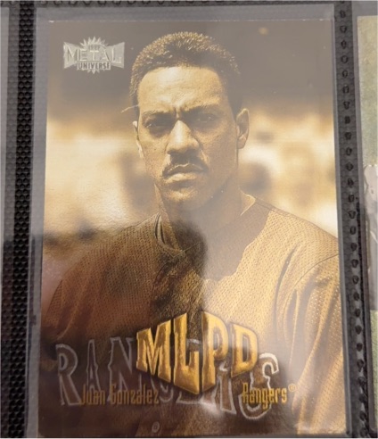 1999 Skybox Metal Universe #278 Juan Gonzalez — front