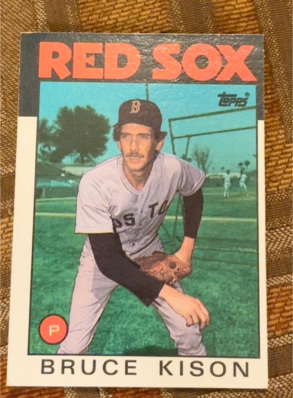1986 Topps #117 Bruce Kison — front
