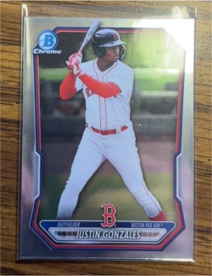2026 Bowman Chrome #BCP-141 Justin Gonzales — front