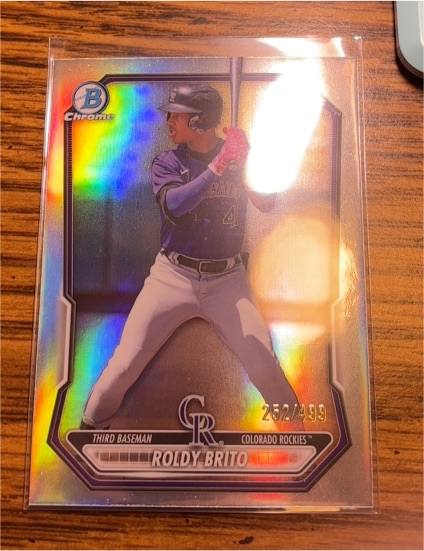 2026 Bowman Chrome #BCP-21 Roldy Brito — front