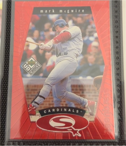 1999 Upper Deck UD Choice StarQuest #SQ22 Mark McGwire — front