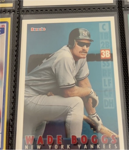 1995 Topps Bazooka #89 Wade Boggs — front