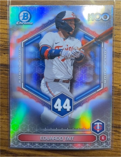 2026 Bowman Chrome Bowman Scouts' Top 100 #BTP-44 Eduardo Tait — front