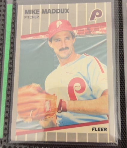 1989 Fleer #576 Mike Maddux — front