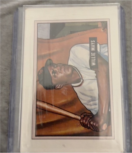 1989 Bowman #305 Willie Mays 1951 Bowman Reprint — front