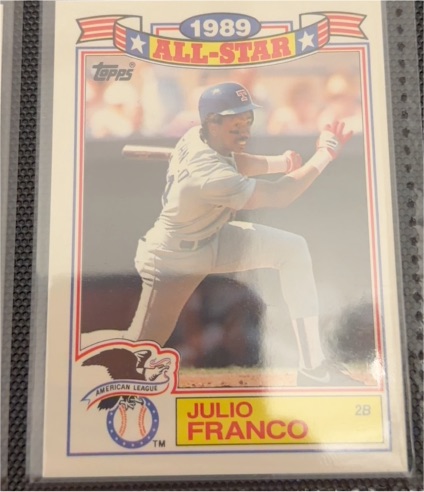 1990 Topps 1989 All-Star #14 Julio Franco — front