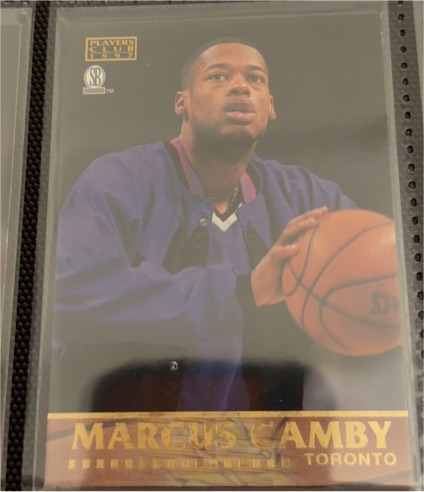 1997 Score Board Players Club #18 Marcus Camby — front