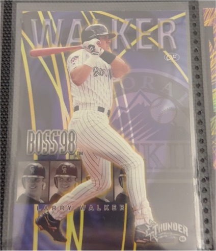 1998 Skybox Circa Thunder #20B Larry Walker — front
