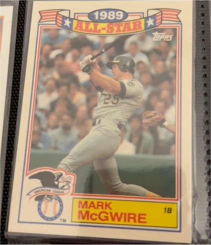 1990 Topps #13 Mark McGwire — front