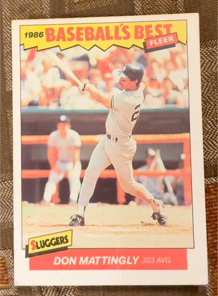 1986 Fleer Baseball's Best #21 Don Mattingly — front