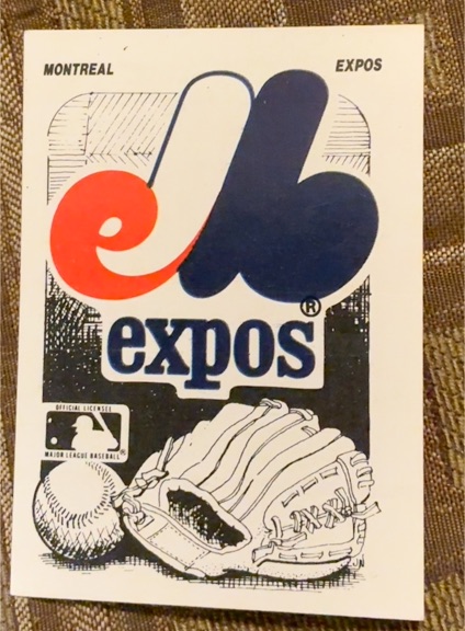 1987 Fleer #NNO Montreal Expos Sticker — front