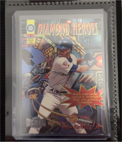 1998 SkyBox Metal Universe Diamond Heroes #1DH Ken Griffey Jr. — front