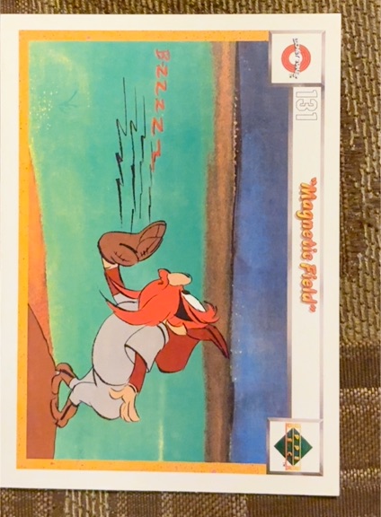 1990 Upper Deck Looney Tunes Comic Ball #131 Magnetic Field Tasmanian Devil — front