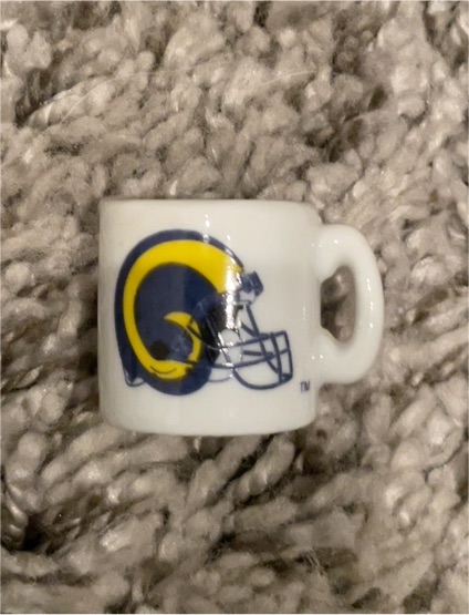 NFL Mini Miniature Coffee Mug St. Louis Rams — front