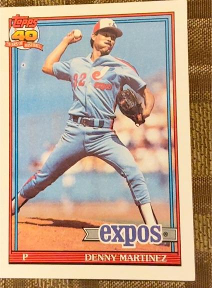 1991 Topps #528 Denny Martinez — front