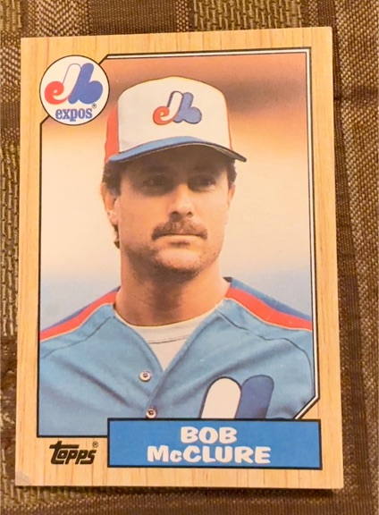 1987 Topps #707 Bob McClure — front