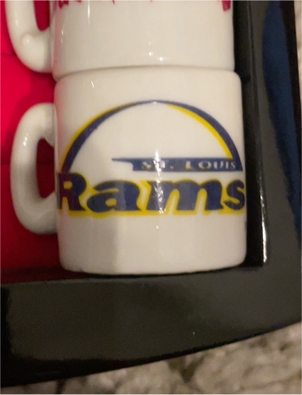 St. Louis Rams Miniature Ceramic Mug — front