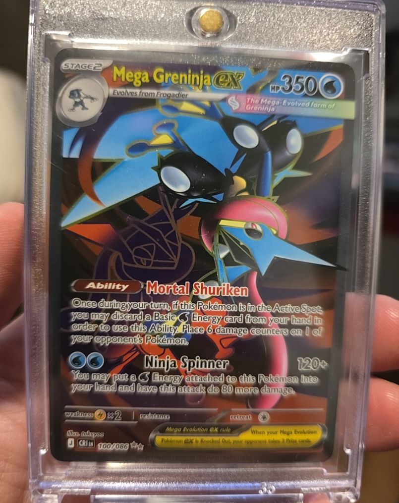 2014 Pokémon TCG Mega Greninja ex 100/086 Chaos Rising — front