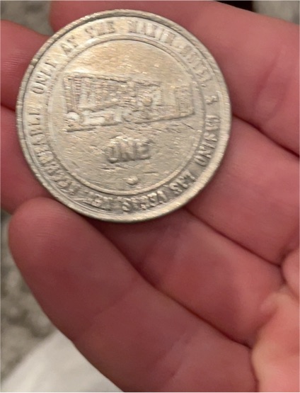 1981 Circus Circus Hotel Casino $1 One Dollar Gaming Token — front
