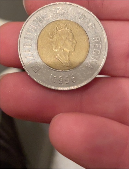 1996 Canadian $2 Toonie Coin — front