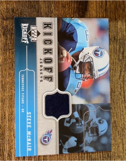 2005 Upper Deck Kickoff Jerseys #KJ-ST Steve McNair — front