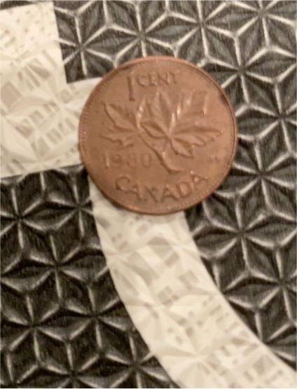 1980 Canada 1 Cent Coin — front