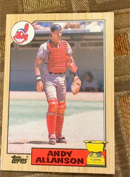 1987 Topps #436 Andy Allanson — front