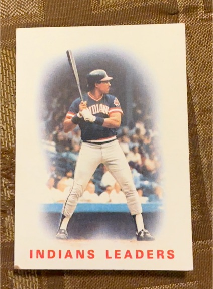 1986 Topps #336 Indians Leaders Andre Thornton — front