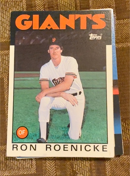 1986 Topps #63 Ron Roenicke — front