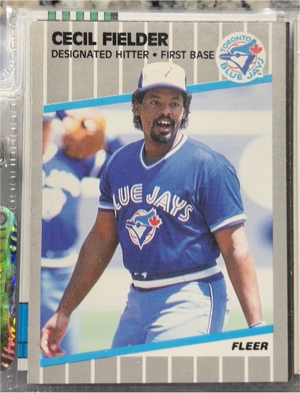 1989 Fleer #232 Cecil Fielder — front