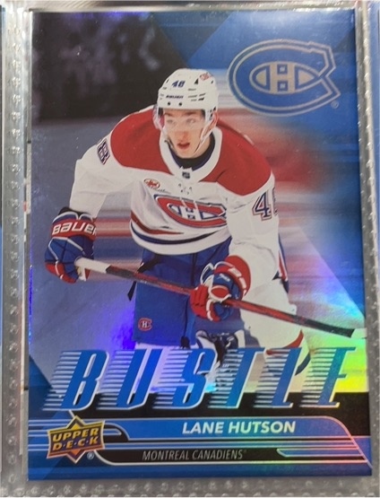 2025-26 Upper Deck Series 1 #B-20 Lane Hutson Bustle — front