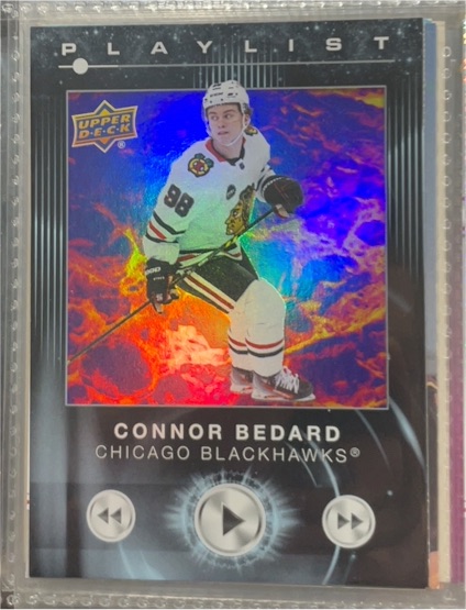 2024-25 Upper Deck Series 2 Playlist #PL-14 Connor Bedard — front
