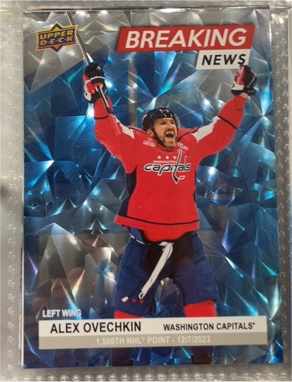 2024-25 Upper Deck Series 1 Breaking News #BN-3 Alex Ovechkin — front
