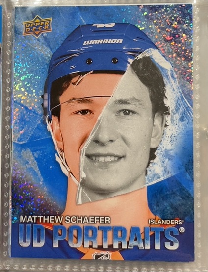 2025-26 Upper Deck Series 2 UD Portraits #P-32 Matthew Schaefer — front