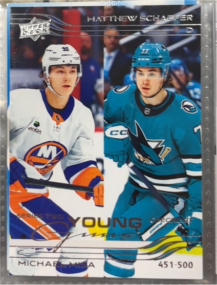 2025-26 Upper Deck Series 2 Young Guns #500 Matthew Schaefer — front