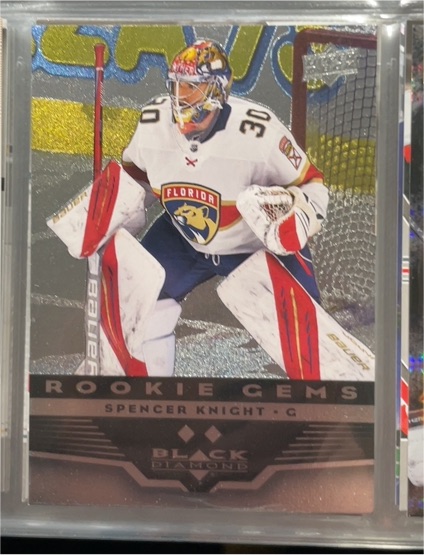 2021-22 Upper Deck Black Diamond Rookie Gems #BD-28 Spencer Knight — front