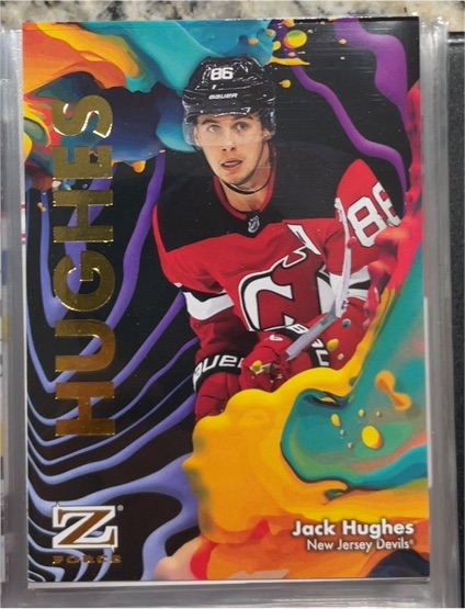 2024-25 Skybox Metal Universe Z-Force #47 Jack Hughes — front