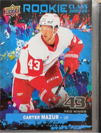 2025-26 Upper Deck Series 2 #RC-22 Carter Mazur — front
