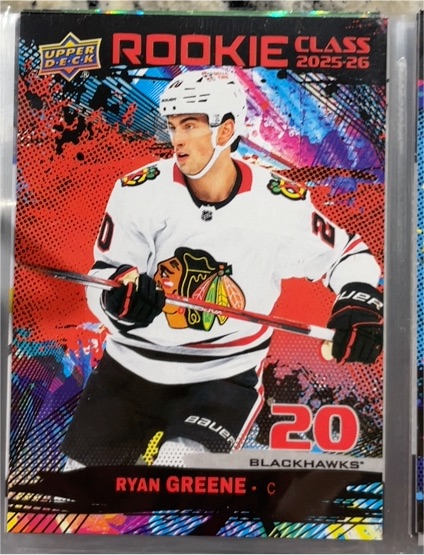 2025-26 Upper Deck #RC-28 Ryan Greene — front