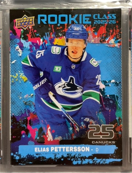 2025-26 Upper Deck Series 2 Rookie Class #RC-16 Elias Pettersson — front